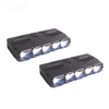 Loyoyo 5.5" 108W 9200Lux LED Fog Light Bar - White/Yellow, 2Pcs with Mount Kit for Motorcycle Car Truck ATV UTV