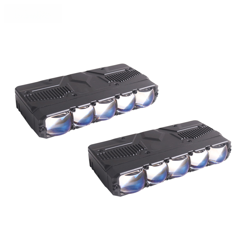 Loyoyo 5.5" 108W 9200Lux LED Fog Light Bar - White/Yellow, 2Pcs with Mount Kit for Motorcycle Car Truck ATV UTV