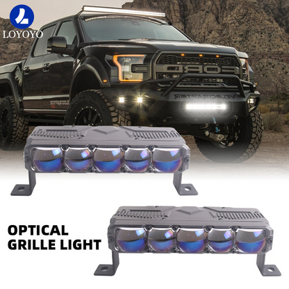 Loyoyo 5.5" 108W 9200Lux LED Fog Light Bar - White/Yellow, 2Pcs with Mount Kit for Motorcycle Car Truck ATV UTV