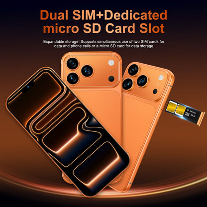 2026 Loyoyo New 17 Pro Max 4G Smartphone,  with 6.6-inch HD Large Screen, 4+64GB Large storage, 2+13MP Dual Cameras, 2 SIM cards, Perfect Performance