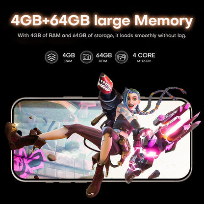 2026 Loyoyo New 16 Pro Max 4G Smartphone,  with 6.6-inch HD Large Screen, 4+64GB Large storage, 2+13MP Dual Cameras, 2 SIM cards, Perfect Performance