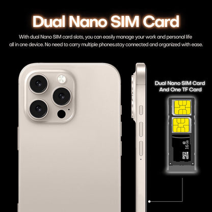 2026 Loyoyo New 16 Pro Max 4G Smartphone,  with 6.6-inch HD Large Screen, 4+64GB Large storage, 2+13MP Dual Cameras, 2 SIM cards, Perfect Performance