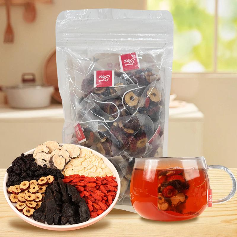 Kidney Tea Formula Ginseng Five Treasure Tea Combination - 20 Bags Natural Tea 100g for Men's Health and Vitality - Beverage