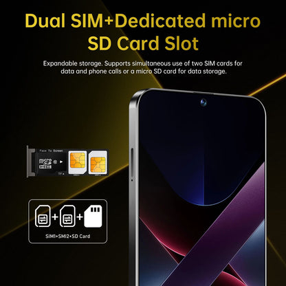 2026 Loyoyo New X7 PRO 4G Smartphone,  with 6.6-inch HD Large Screen, 2+13MP Dual Cameras, 2 SIM cards, Perfect Performance