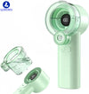 Loyoyo 2-in-1 Handheld Misting & Desk Fan, 5 Speeds Rechargeable, LED Display, Brushless Motor, Detachable Water Tank – Blue / Pink / Green - LOYOYO Tech
