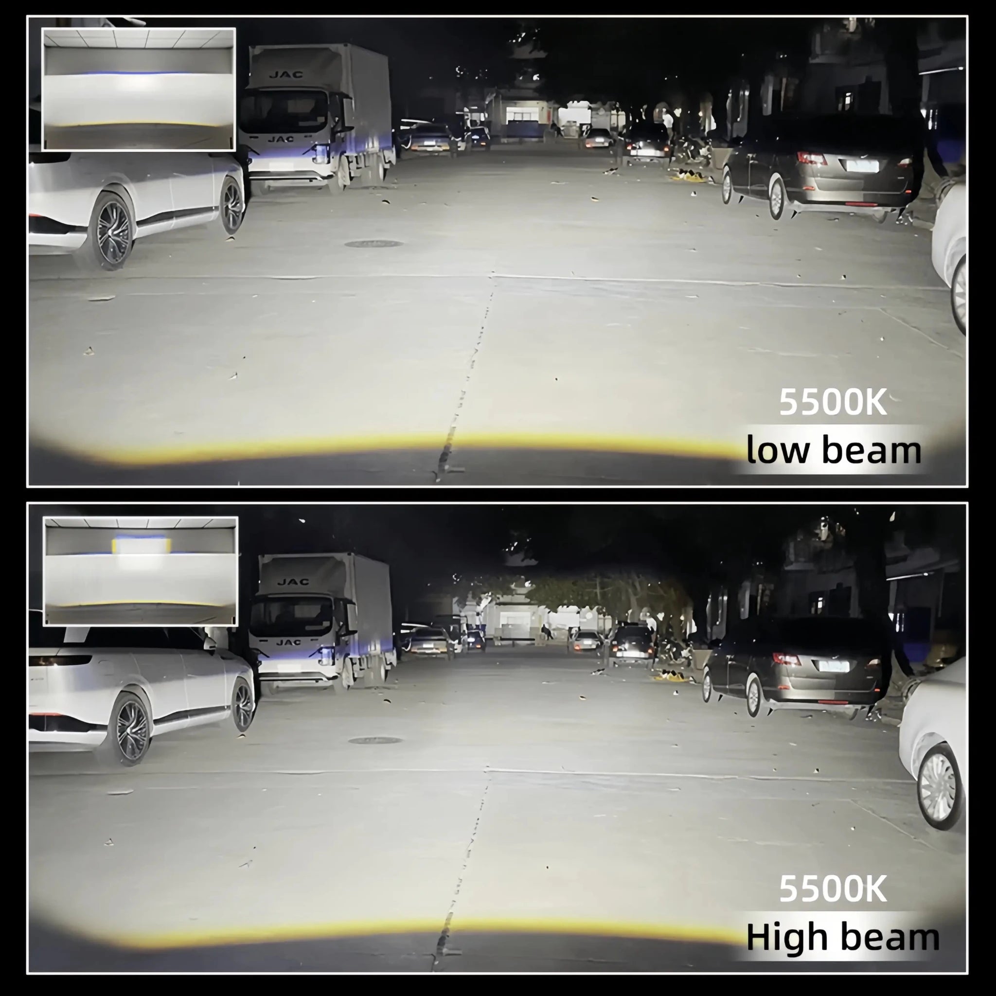 Loyoyo 5.5" 108W 9200Lux LED Fog Light Bar - White/Yellow, 2Pcs with Mount Kit for Motorcycle Car Truck ATV UTV - LOYOYO Tech