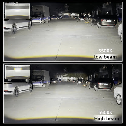 Loyoyo 5.5" 108W 9200Lux LED Fog Light Bar - White/Yellow, 2Pcs with Mount Kit for Motorcycle Car Truck ATV UTV - LOYOYO Tech