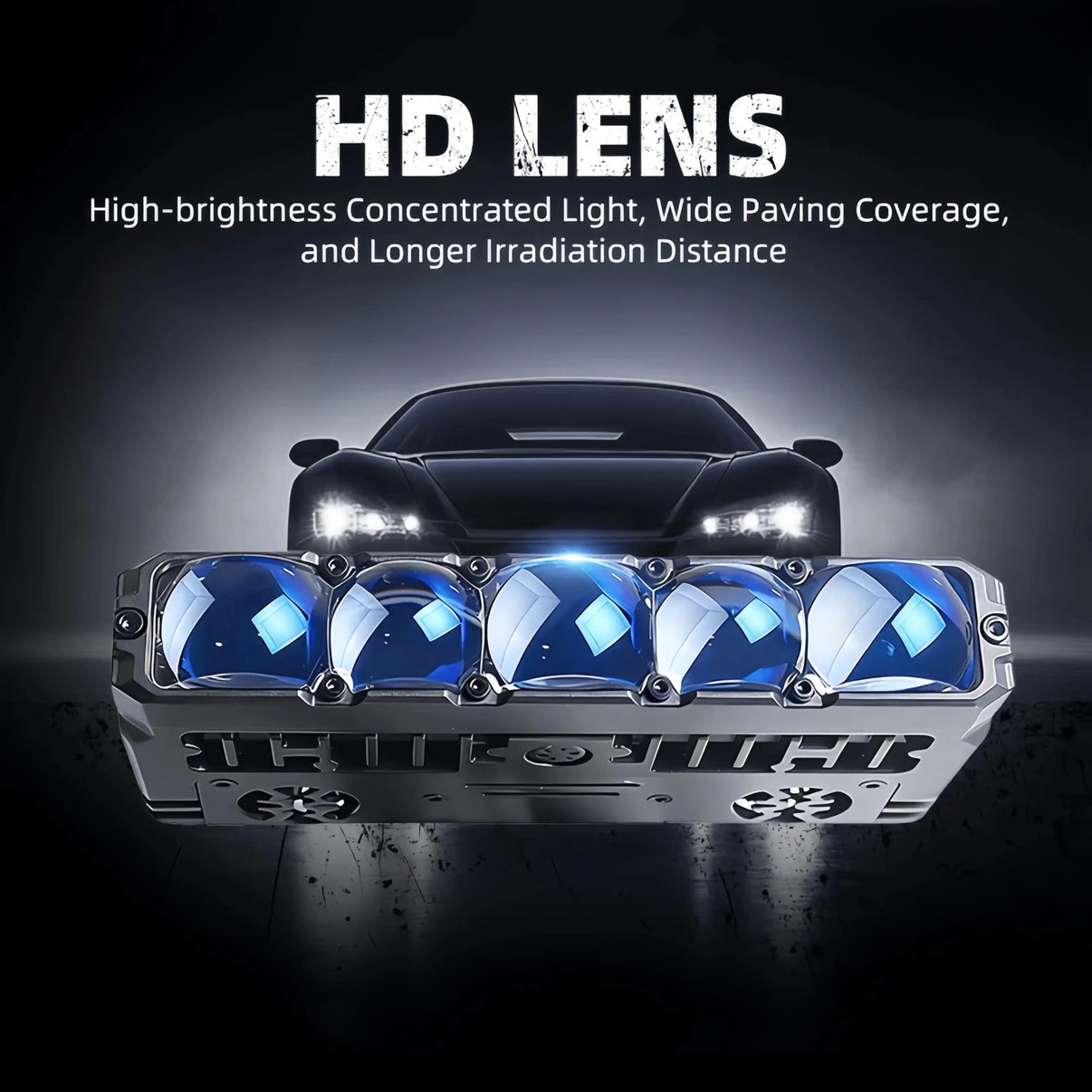 Loyoyo 5.5" 108W 9200Lux LED Fog Light Bar - White/Yellow, 2Pcs with Mount Kit for Motorcycle Car Truck ATV UTV - LOYOYO Tech