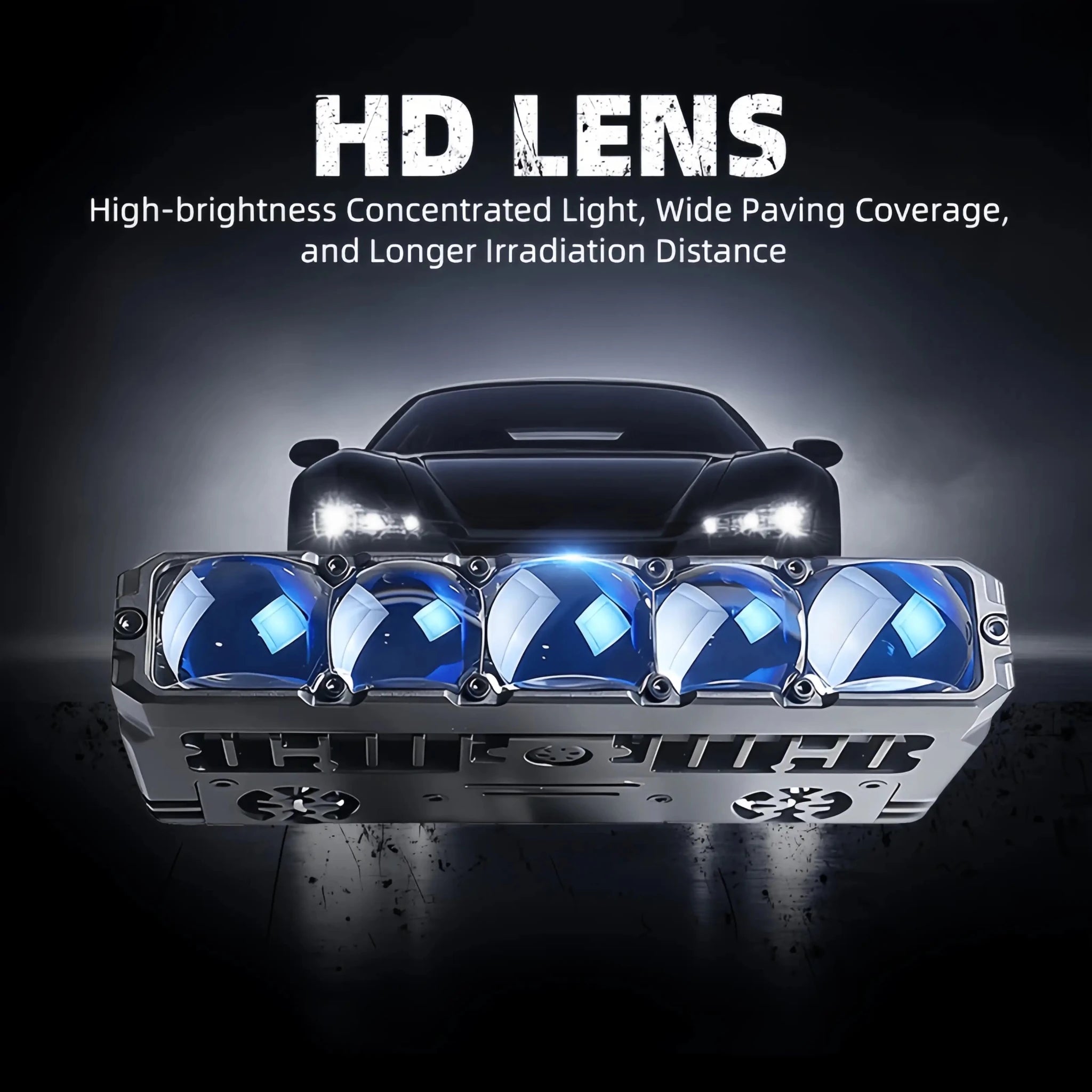 Loyoyo 5.5" 108W 9200Lux LED Fog Light Bar - White/Yellow, 2Pcs with Mount Kit for Motorcycle Car Truck ATV UTV - LOYOYO Tech