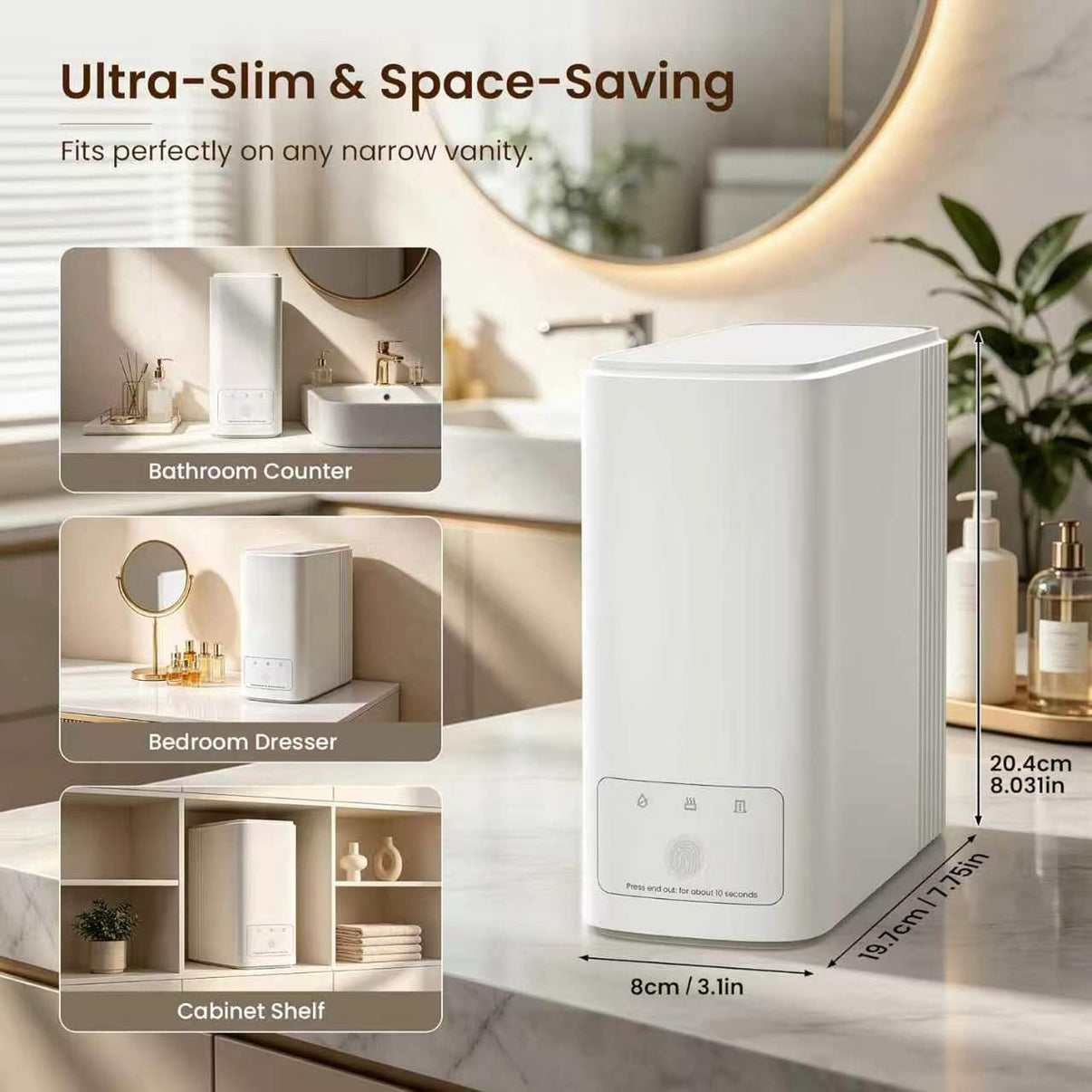 LOYOYO Professional Smart Hot Towel Warmer Cabinet – Automatic Heated Towel Dispenser with Water Level Detection for Spa, Salon & Home - LOYOYO Tech